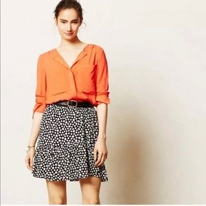 Maeve Paulista Button Ruffle Skirt